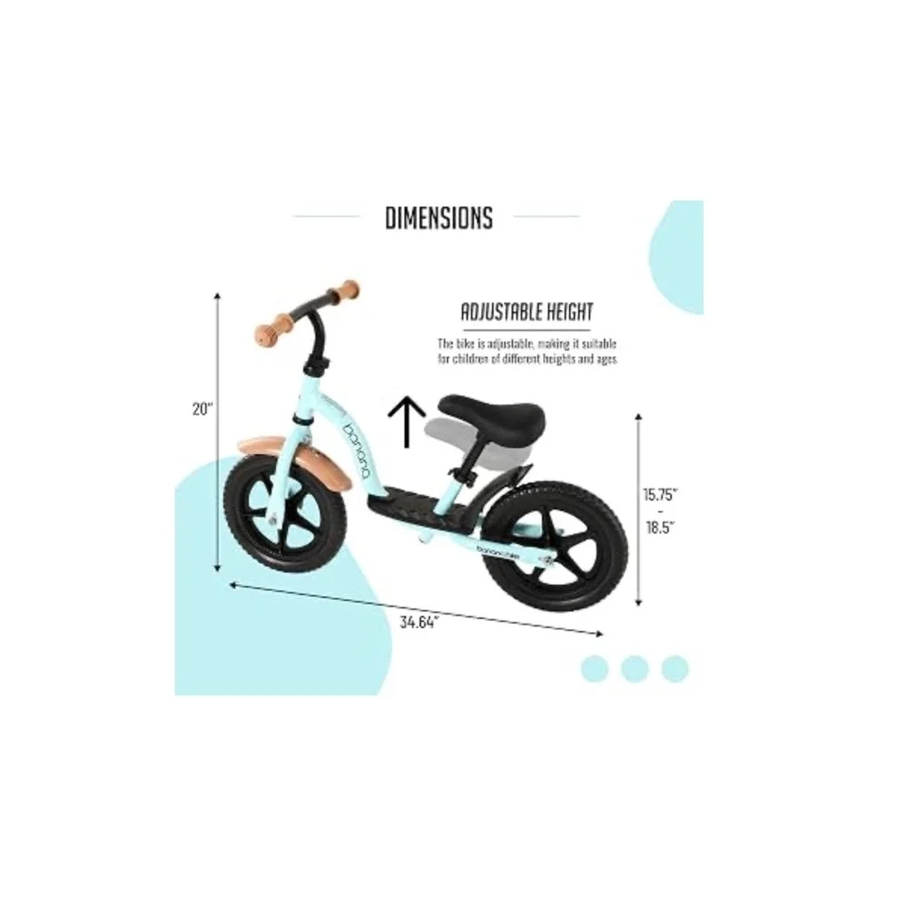 Banana Bike 2 in 1 Kids Balance Bike Scooter Hybrid Powder Blue Toddler  NIB